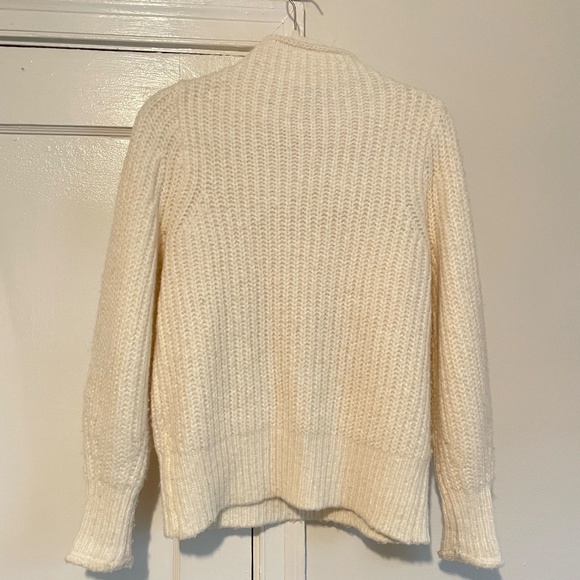 Madewell Oversized Chunky Knit Sweater in White - Picture 2 of 5